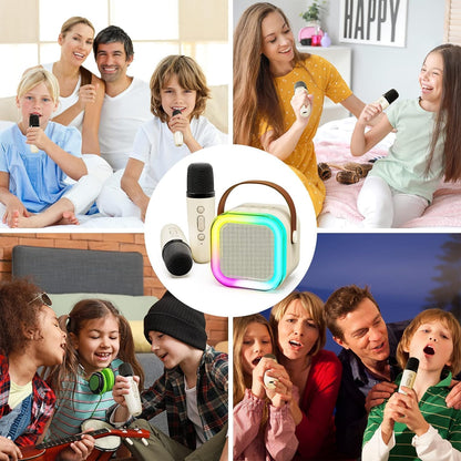 Bluetooth Karaoke Speaker with Mic & Lights