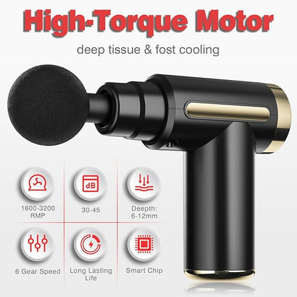 Mini Quiet Massage Gun for Neck, Back, Arms & Legs
