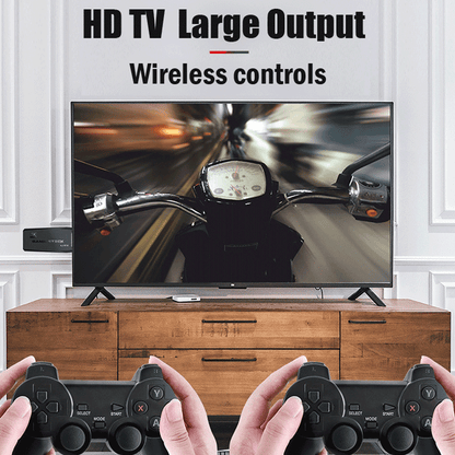Wireless 4K Game Console with 9 Emulators & Gamepads