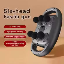 Six Head Deep Tissue Massage Gun Muscle Relaxation & Recovery Tool