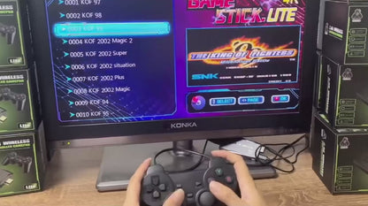 Wireless 4K Game Console with 9 Emulators & Gamepads