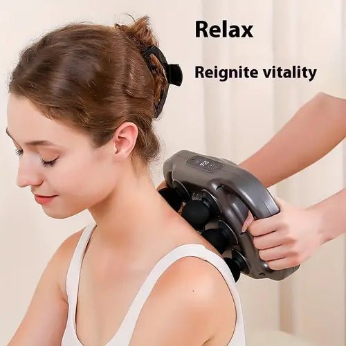 Six Head Deep Tissue Massage Gun Muscle Relaxation & Recovery Tool